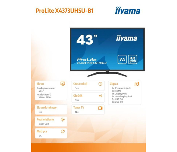 iiyama Prolite X4373UHSU - 700741 - zdjęcie 9